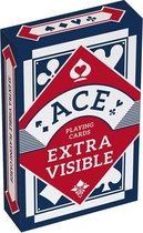 ACE speelkaarten - extra grote opdruk - blauw