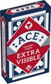 Afbeelding van het spelletje ACE speelkaarten - extra grote opdruk - blauw