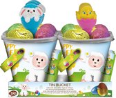 BIP Paasemmer met chocolade eieren (6 stuks) - paasdecoratie - pasen decoratie - paashaas - pasen kinderen - pasen chocolade - pasen versiering - pasen knutselen - pasen tafelkleed