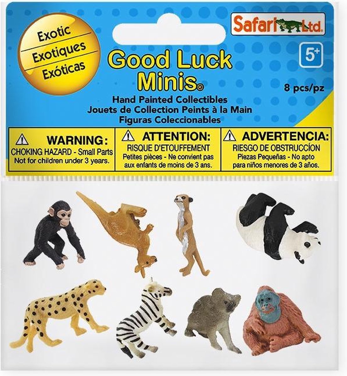 ziekenhuis maat meer en meer Safari Mini-figuren Good Luck Exotische Dieren Rubber 2 Cm 8 Stuks | bol.com