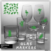 Glas Markers - 24 stuks - Groen