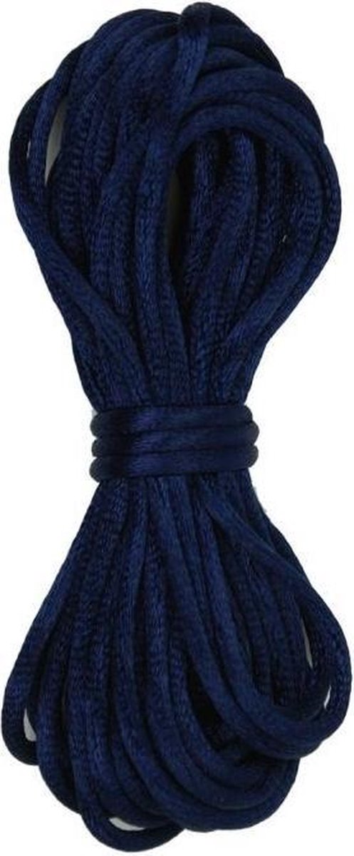 Kumi Himo Satijnkoord Donkerblauw