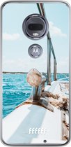 Motorola Moto G7 Hoesje Transparant TPU Case - Sailing #ffffff