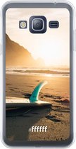 Samsung Galaxy J3 (2016) Hoesje Transparant TPU Case - Sunset Surf #ffffff