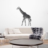 Muursticker Giraffe -  Rood -  78 x 100 cm  -  slaapkamer  woonkamer  dieren - Muursticker4Sale