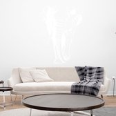 Muursticker Olifant -  Wit -  116 x 160 cm  -  slaapkamer  woonkamer  dieren - Muursticker4Sale