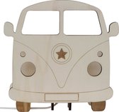 Houten tafellamp Retro Bus blank populierenhout -  LED lamp - Roozje