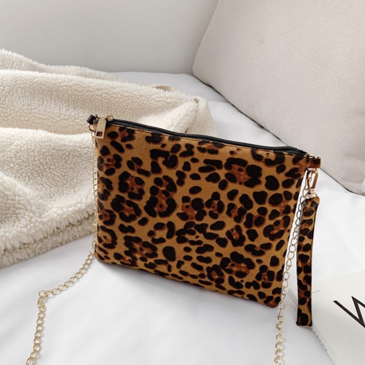 Crossbodytas Panterprint Crossbodytas Leopard Schoudertas