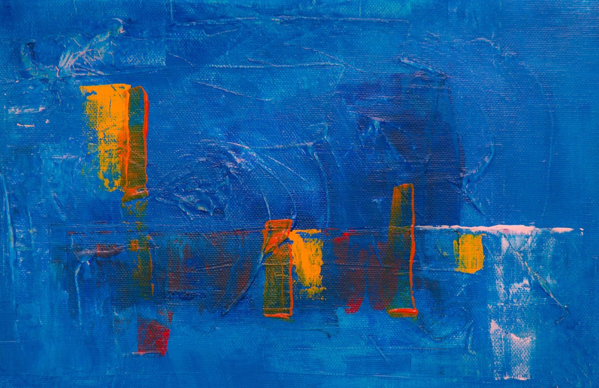 Canvasvooraandemuur.nl Abstract canvas voor aan de muur Multi