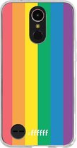 LG K10 (2017) Hoesje Transparant TPU Case - #LGBT #ffffff