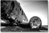 MN Collections - Schilderij - Transport Photography. - Zwart, Wit En Grijs - 120 X 80 Cm