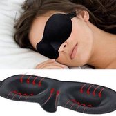 Deluxe Slaapmasker - 3D Effect - Zwart