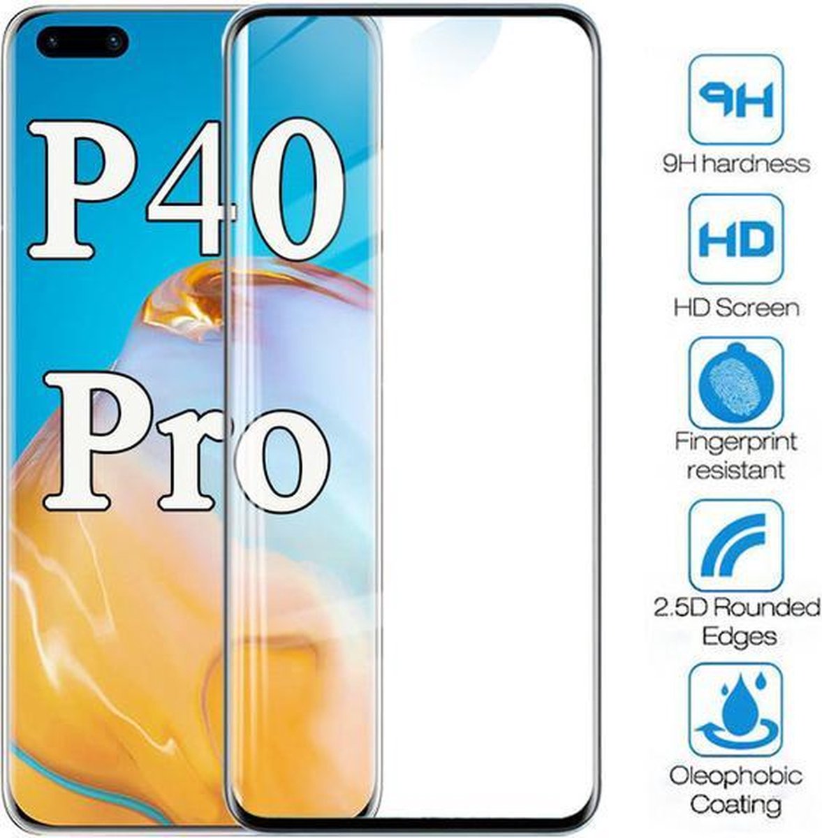 Wees beschermd als een pro met de Full Screen Protector voor de Huawei P40 Pro!