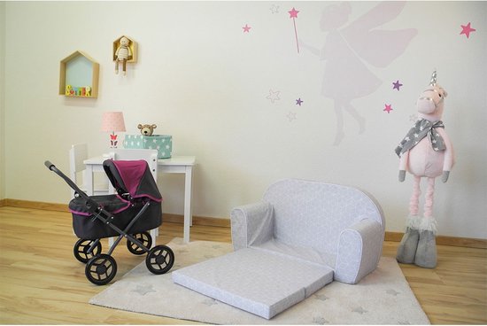 Siège Enfants Fauteuil Canapé Minisofa Design Chouette Étoiles Neuf