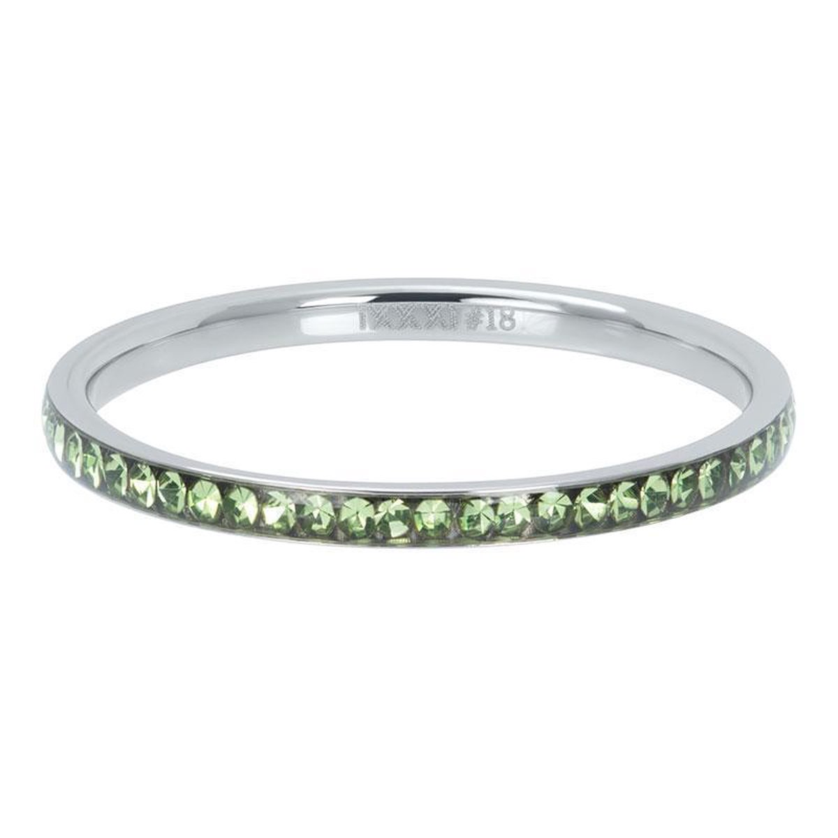 iXXXi Vulring Zirconia Peridot 2mm Zilver - Maat 20