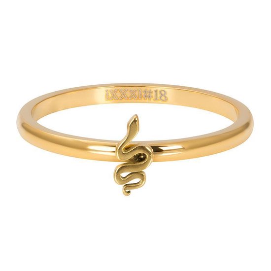 iXXXi Jewelry Vulring 2 mm Symbol Snake Goudkleurig - maat 20
