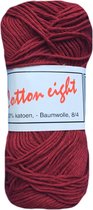 Beijer BV Cotton eight 8/4 onbewerkt dun katoen garen - roestbruin rood (361) - pendikte 2,5 a 3mm - 5 bollen