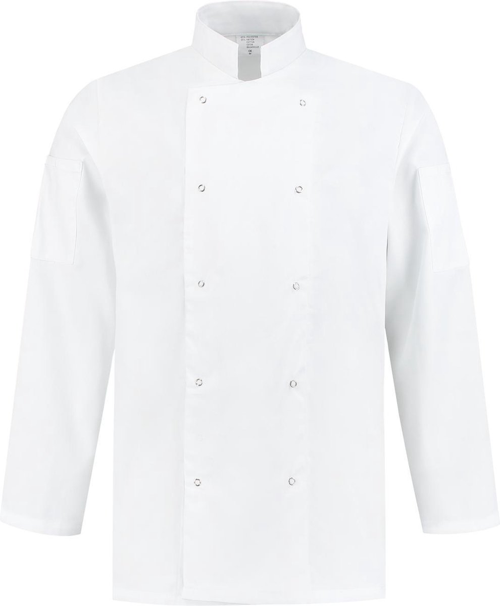 EM Kitchen Koksbuis polyester / katoen Wit maat 3XL / 64-66
