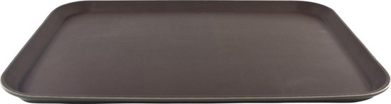 Zwart horeca dienblad met anti-slip laag - 56 x 40 cm - Dienbladen | bol.com