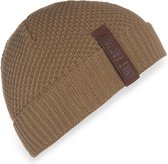 Knit Factory Jazz Gebreide Muts Heren & Dames - Beanie hat - New Camel - Warme bruine Wintermuts - Unisex - One Size