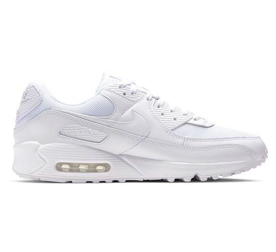 Nike Air Max 90 Heren Sneakers - White/White-White-Wolf Grey - Maat 45 |  bol.com