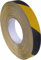 Makra Anti Slip Tape Geel/Zwart 25mm x 18 meter vloertape