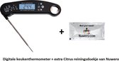 Digitale Keukenthermometer - Vleesthermometer - Kernthermometer - Kookthermometer - BBQ Thermometer - Geschikt voor vloeistof - Waterdicht - Met Ingebouwde Flesopener - Gratis Temperatuurgids