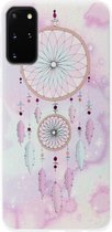 ADEL Siliconen Back Cover Softcase Hoesje Geschikt voor Samsung Galaxy S20 - Dromenvanger Roze