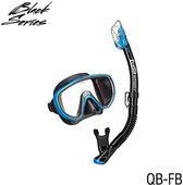 TUSAsport Snorkelmasker Duikbril Snorkelset Serene UC-1625QB - zwart/blauw