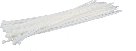 Serre-câbles 3,6x290 mm en nature Blanc 200 Pièce 