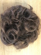 Hair Bun XXL Messy Bun middenbruin  Knot Haarstuk Extensions 85gram Ø20cm Monofibre