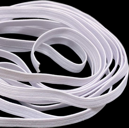 Matériel Artisanat Diy Ruban élastique 6m X 4mm - Noir, Pour Couture, Masques, Vêtements, Artisanat Bande élastique DIY