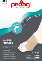Hallux Polster pad - soft gel beschermt het gewricht van de grote teen. Met elastische band - One Size