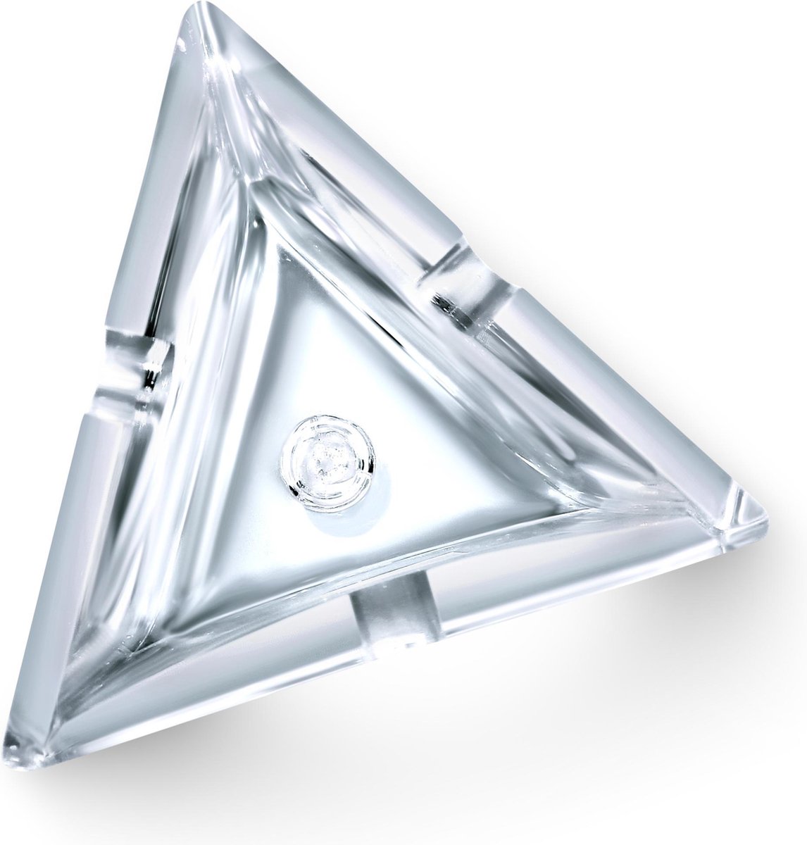 Goedkoopste Bonny Krosno CADEAU tip Mond geblazen Asbak Triangel/ Driehoek 14x14x14cm