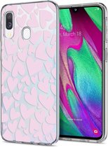 iMoshion Design voor de Samsung Galaxy A20e hoesje - Hartjes - Roze