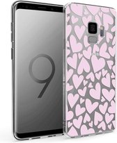 iMoshion Design voor de Samsung Galaxy S9 hoesje - Hartjes - Roze