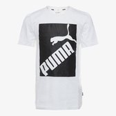 PUMA Big Logo Tee B Jongens Shirt - Puma White - Maat 164