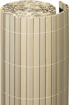 Balkonscherm kunststof grijs (300x90cm)