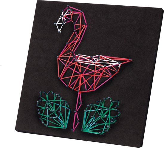 String Art Flamingo & Star - Tekenkunst
