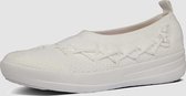FitFlop™ Corsetted Knit Ballerina's Poly/nylon Urban White - Maat 37