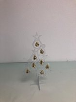 Decoratieve plastic kerstboom met belletjes
