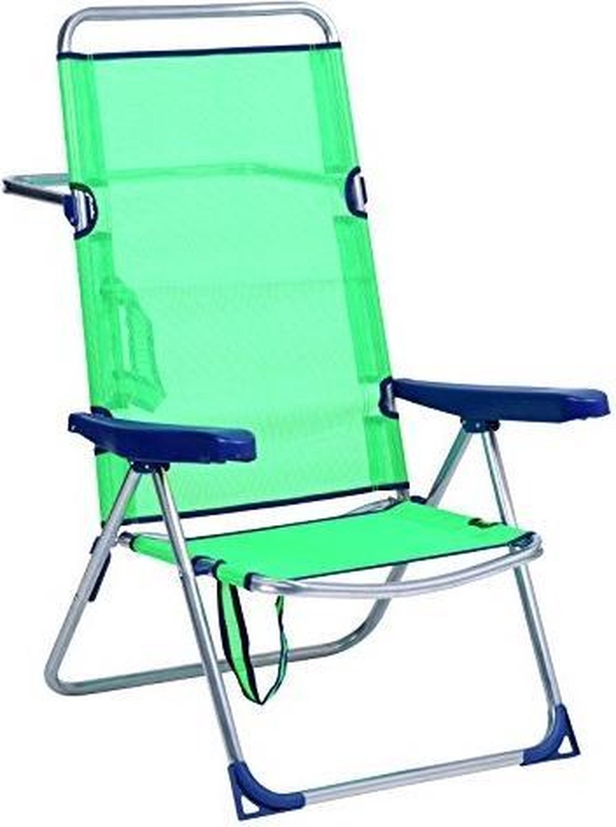 Alco - Strandstoel Aluminium Hoge rug Blauwe kleur Turquoise (30 1-670AZ)