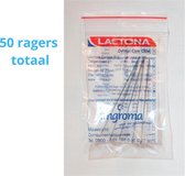 Lactona Interdentaal Ragers - X-Large 10mm - Transparant - 10 gripzak x 5 stuks - Voordeelpakket