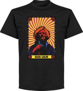 Lalas Psychadelic T-Shirt  - Zwart - 5XL
