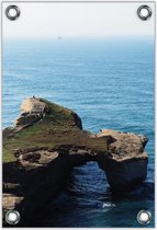 Tuinposter –Rotsen in de Zee– 60x90cm Foto op Tuinposter (wanddecoratie voor buiten en binnen)