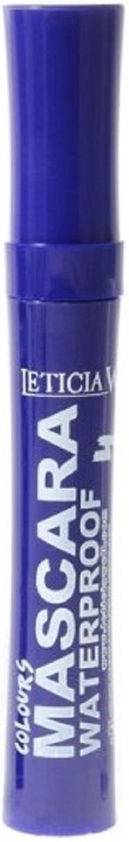 Leticia Well - Mascara Waterproof - Blauw - 1 kunststof flesje met borsteltje en 6 ml. inhoud