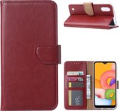 Samsung Galaxy A01 - Bookcase Bordeaux - portemonee hoesje