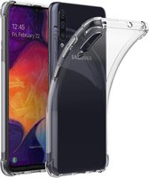 Shock proof Hoesje Geschikt voor: Samsung Galaxy A30S - Anti -Shock Silicone Hoesje - Transparant