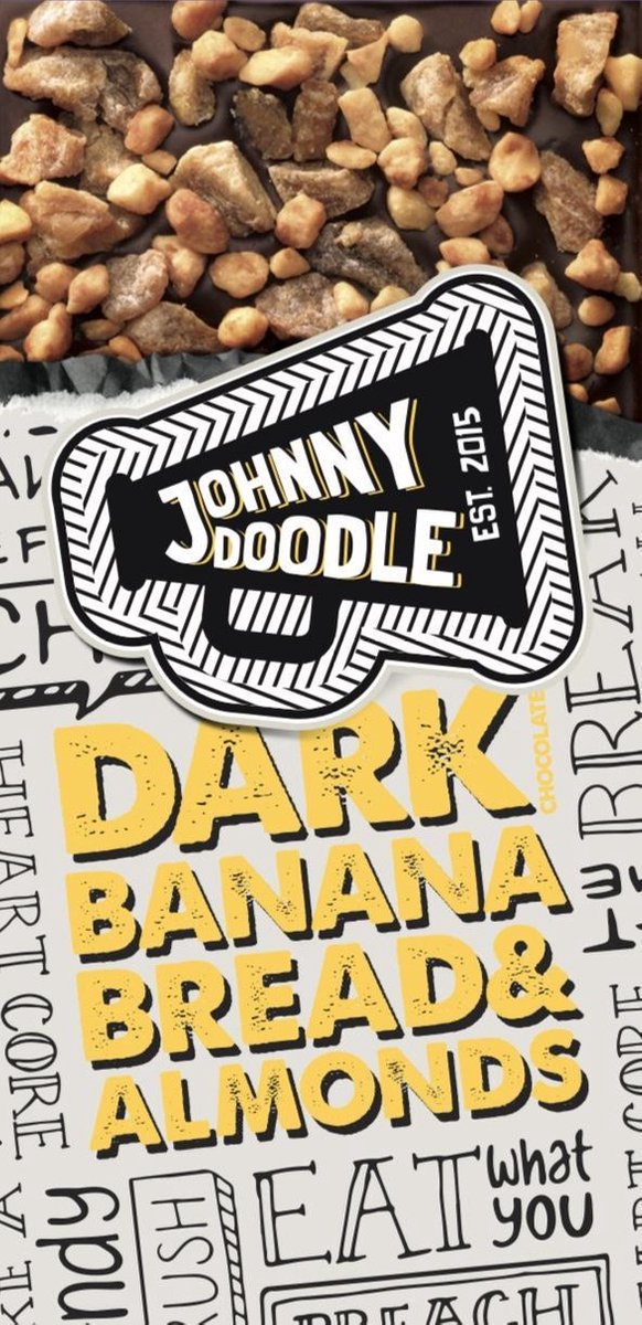 Johnny Doodle Dark Banana Bread & Almonds