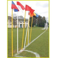 Hoekvlag of cornervlag - Cornervlag - 4 stuks - Met stok